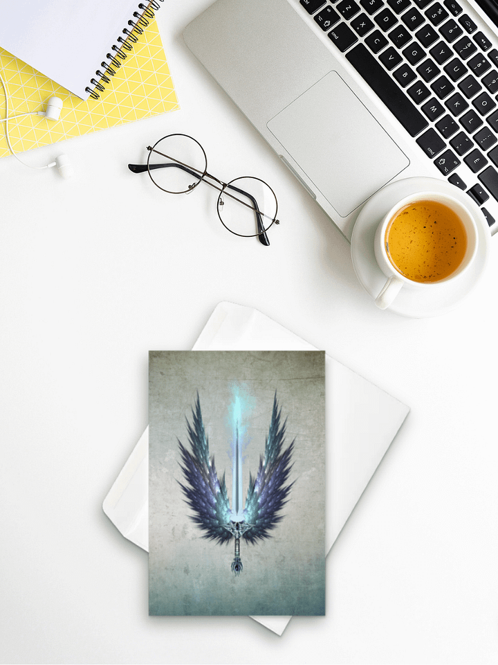 The Claire Wiche Chronicles ~ Zach's Wings and Sword Greeting Card product image (2)