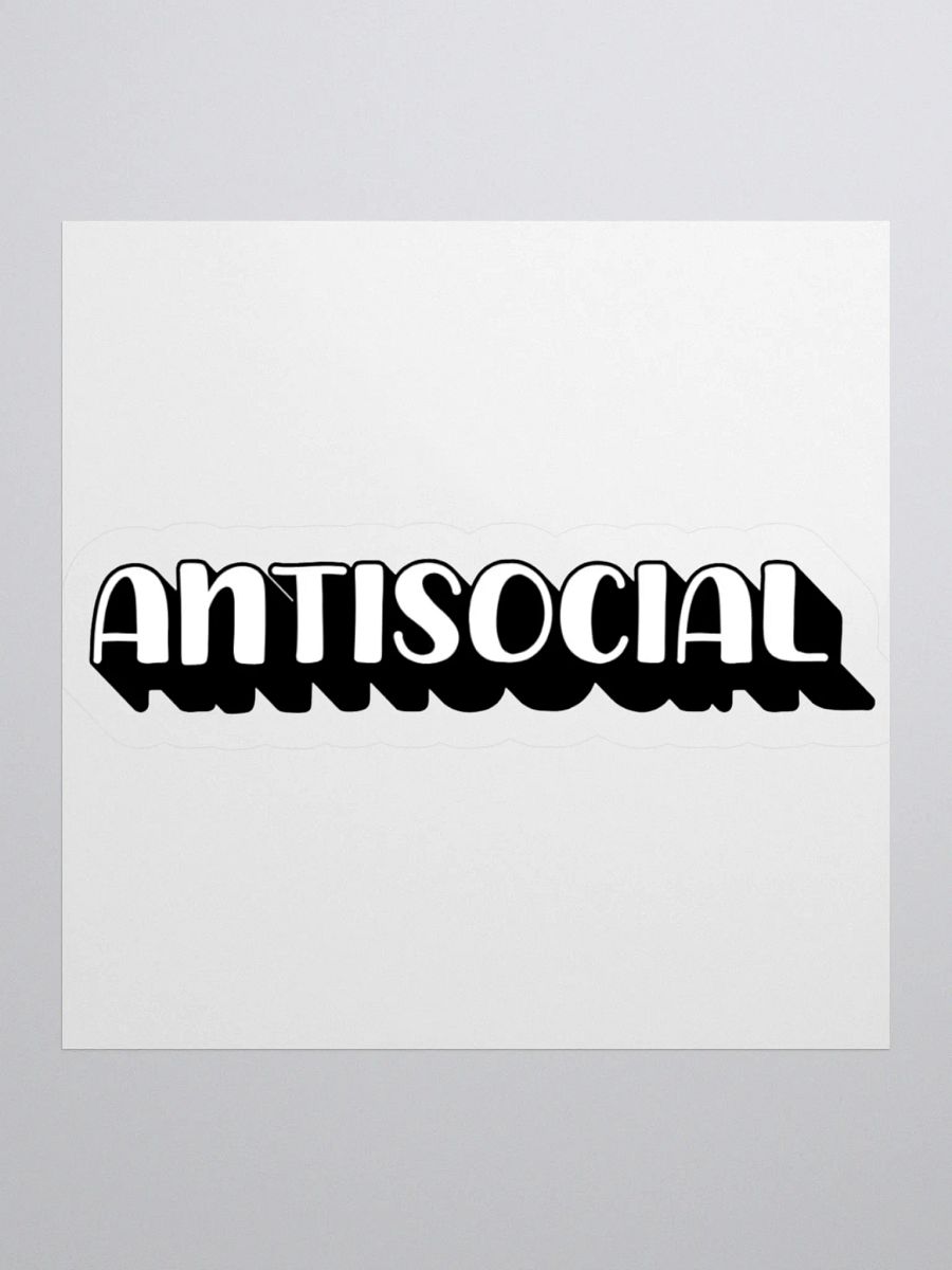 Antisocial Sticker product image (4)