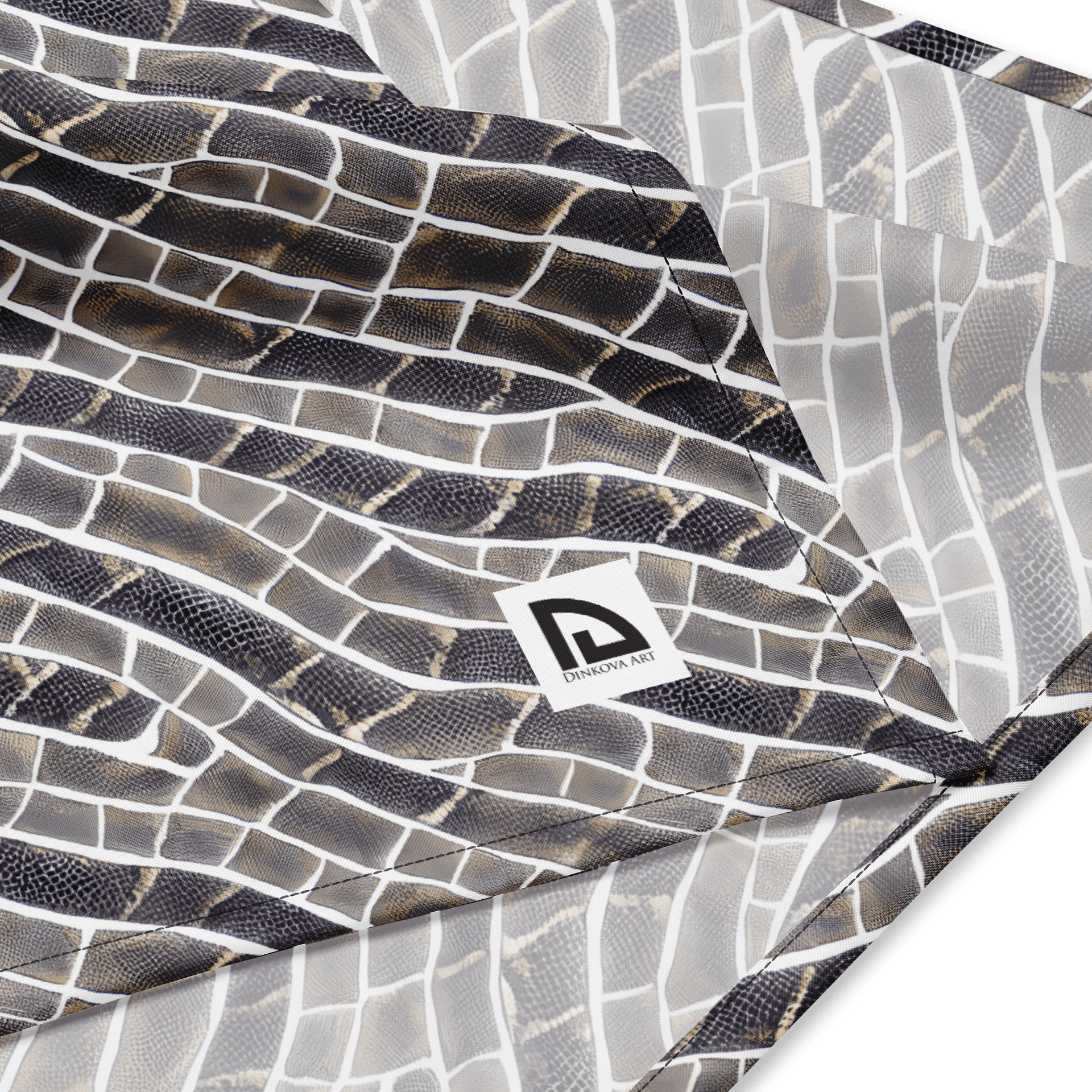 Grey Snake Skin Bandana product image (4)