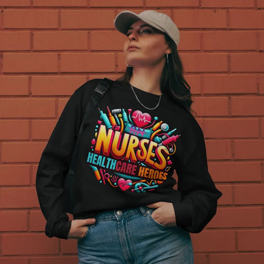 Nurse Appreciation Graphic Long Sleeve Shirt product image (10)