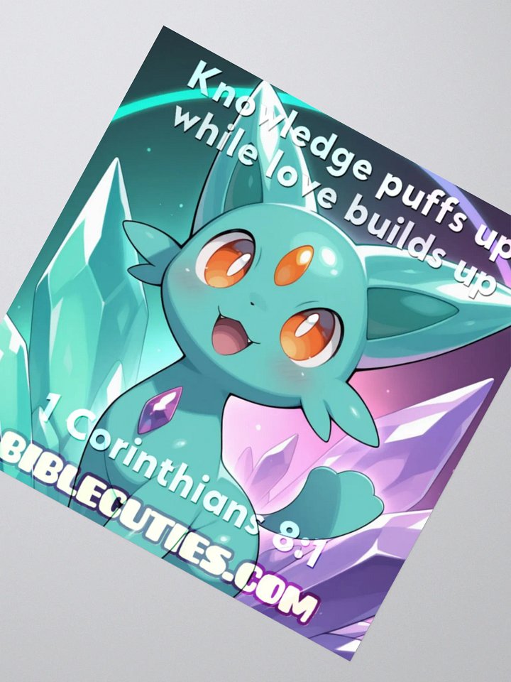 Bible Cuties Tomy - Knowledge puffs up while love builds up product image (4)