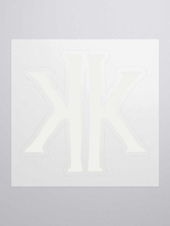 White Logo Sticker product image (1)