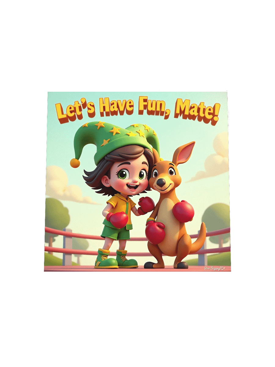 JessyJesty “Kanga Kick!” Enhanced Matte Poster – Aussie Energy for Curious Kids! product image (4)