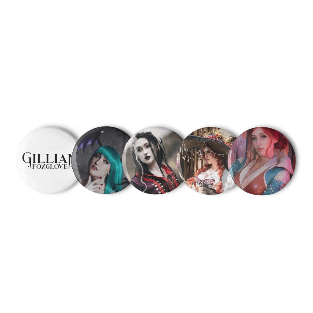 Gillian Foxglove Cosplay Buttons product image (1)