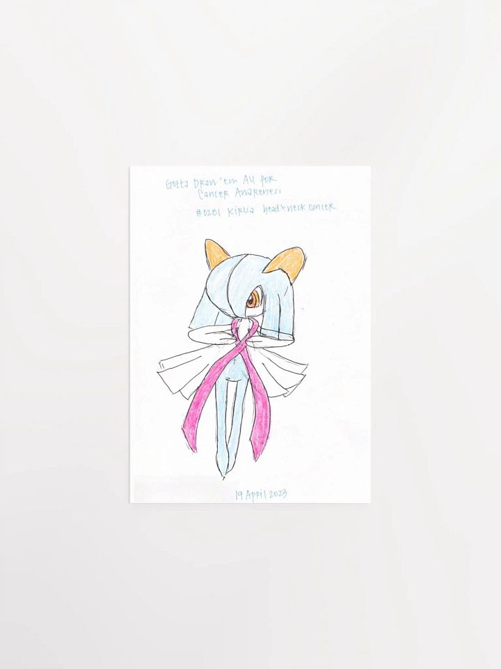 Ballerina Monster with Head and Neck Cancer Awareness Ribbon product image (1)