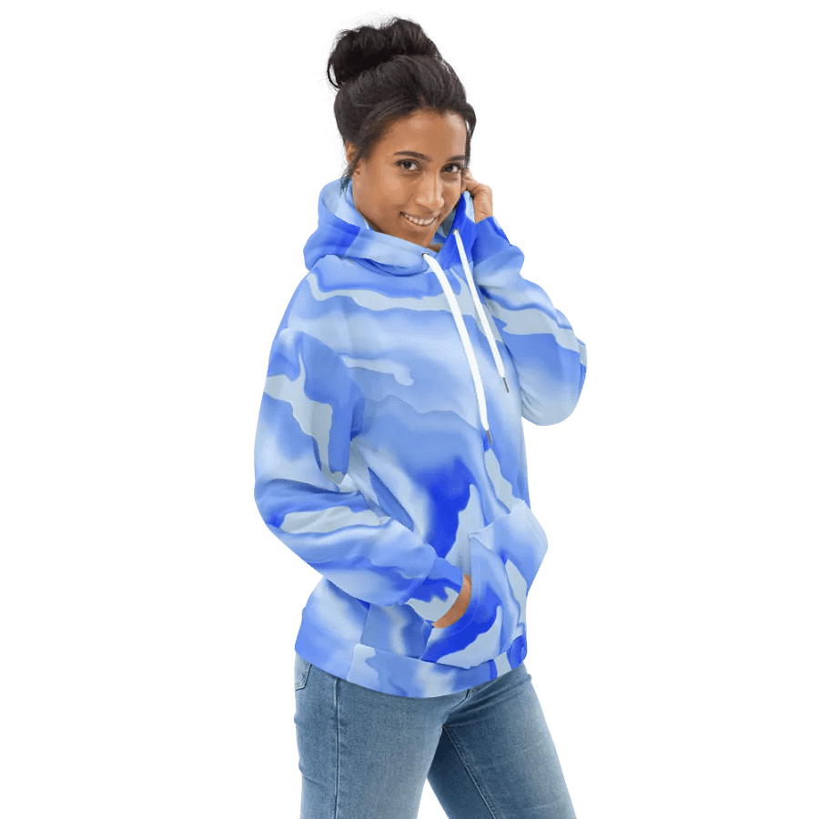 Blue Abstract Art All over print Unisex Hoodie product image (3)