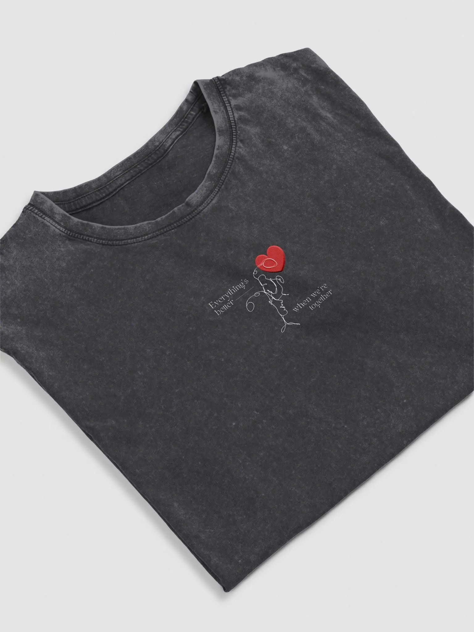 Everything's better when we are together | Unisex Denim T-shirt product image (1)