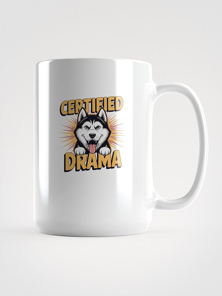 Certified Drama Husky White Glossy Mug product image (1)