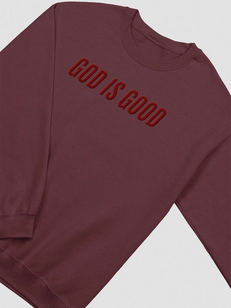 God is Good - Maroon Monochromatic Crewneck
