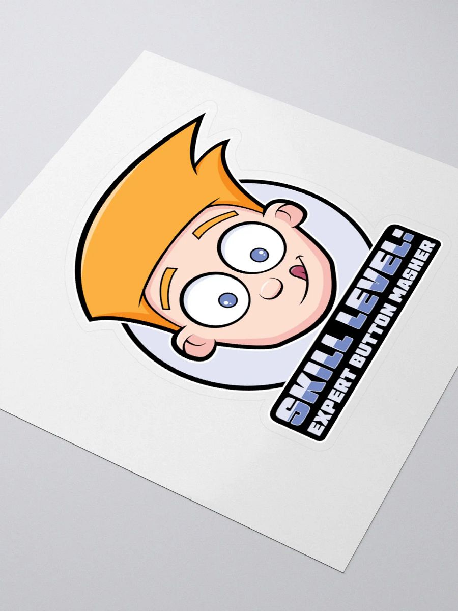 Cute Gamer Sticker – Expert Button Masher Design product image (8)