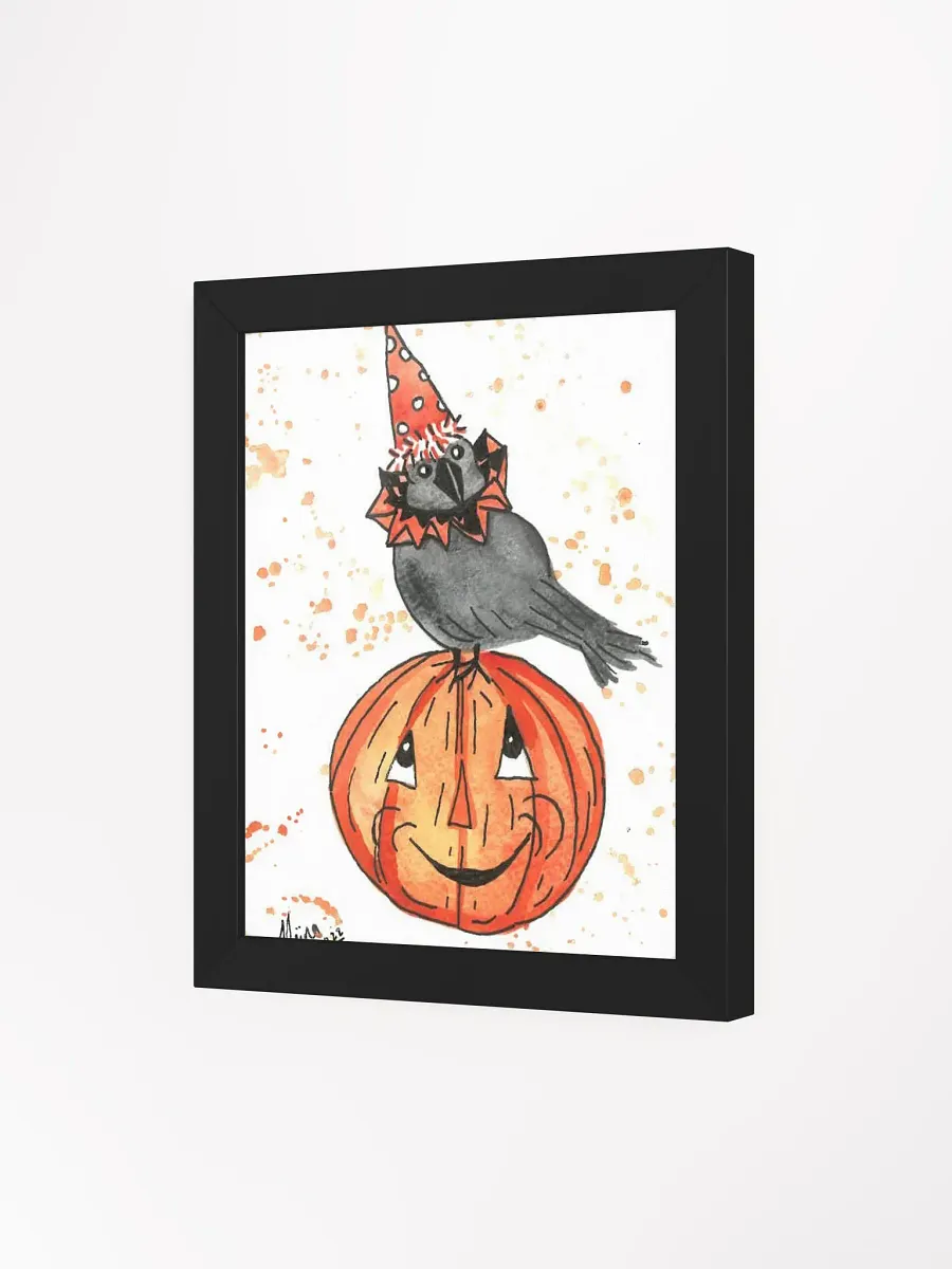 Vintage Halloween Crow Framed Print product image (9)
