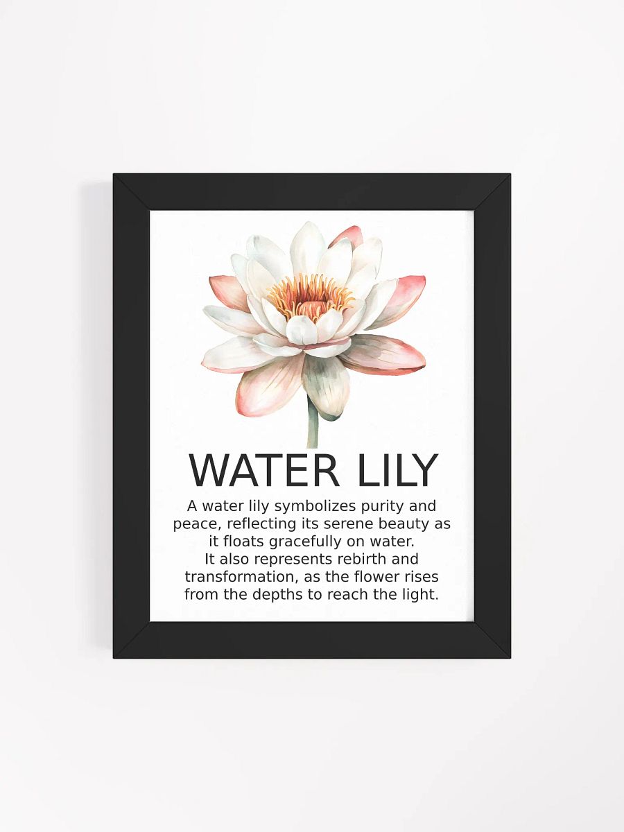 Serene Lily: Framed Matte Poster product image (4)