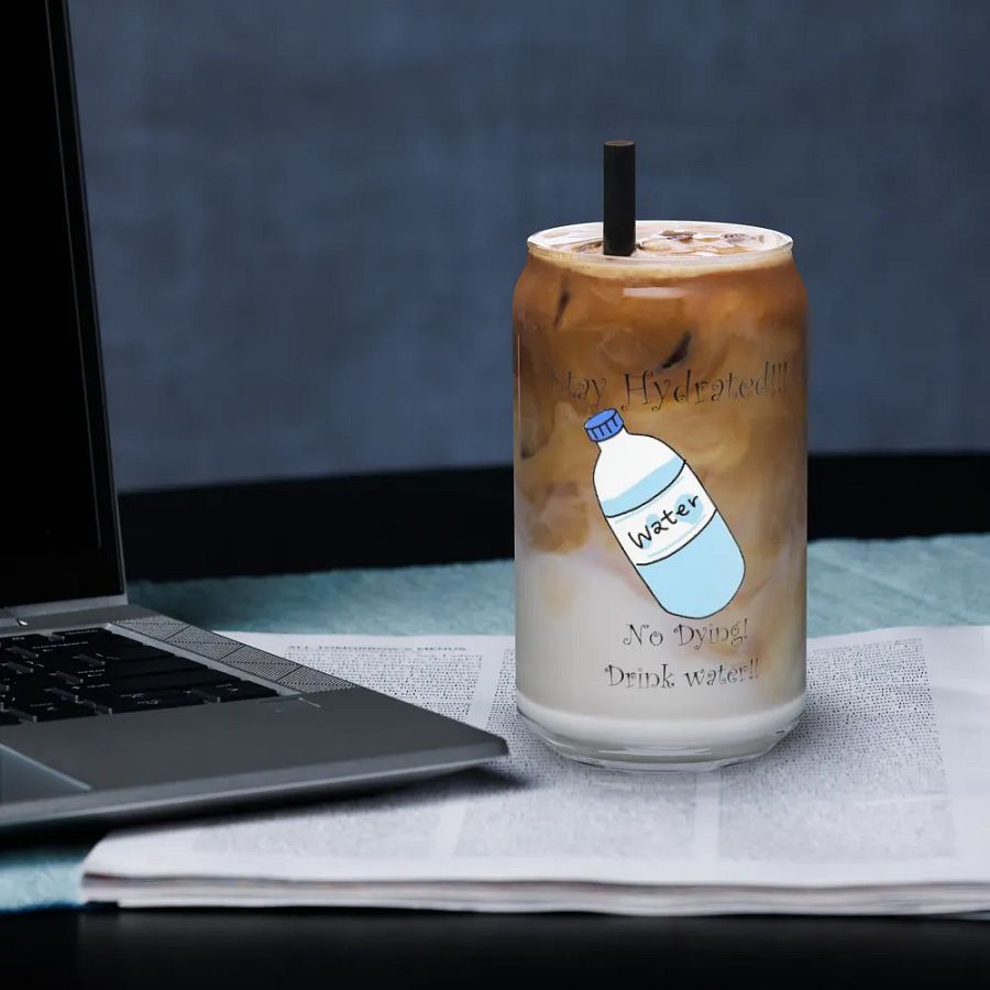 Hydrate! Glass Can Cup product image (33)