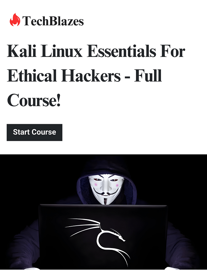 Kali Linux Essentials For Ethical Hackers - Full Course! product image (1)