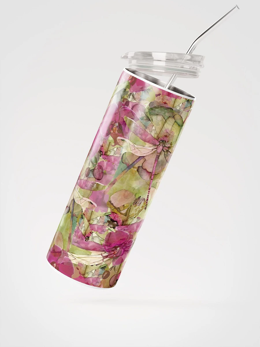 Miniaday Designs Orchids and Dragonflies Stainless Steel Tumblers product image (2)