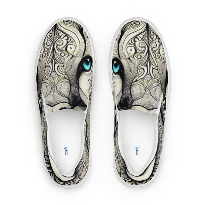 Women's Slip-On Canvas Shoes | AI-Designed Puma Mandala Motif product image (1)