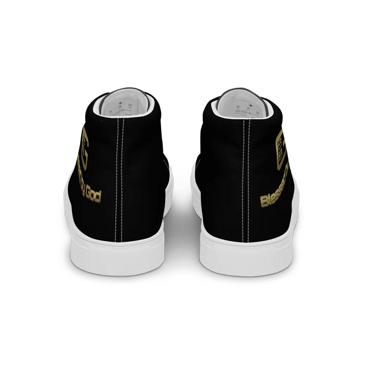 Blessed by God Black High Tops V2 product image (2)