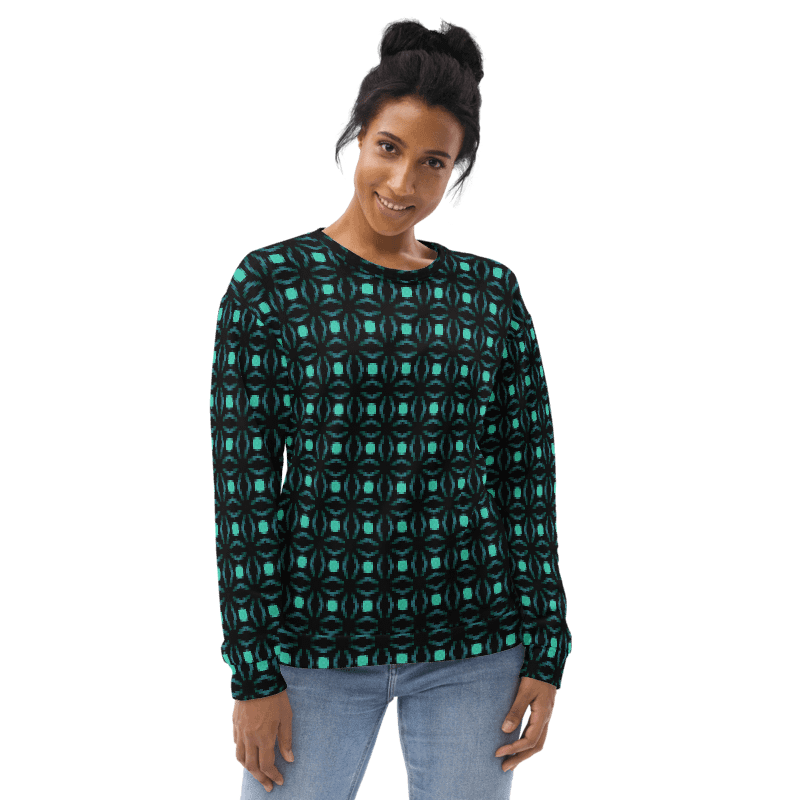Abstract Repeating Values Unisex All Over Print Sweatshirt product image (3)