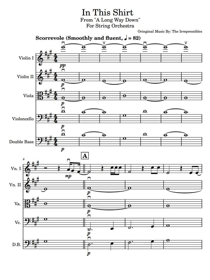 In This Shirt (From "A Long Way Down" Orchestra Cover) Sheet Music product image (1)