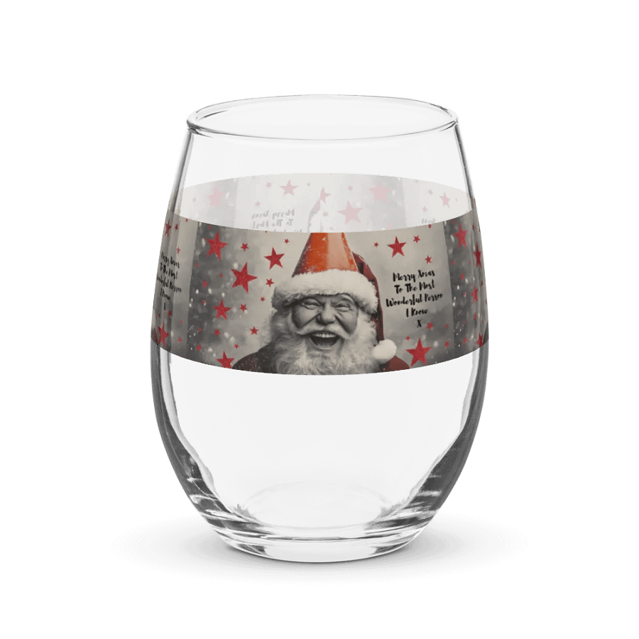 Wine Glass Glasgow Santa product image (1)