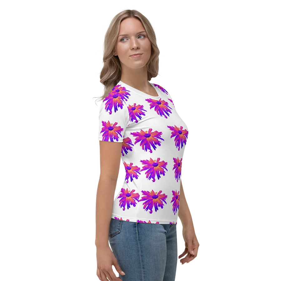 Abstract Pink Floating Daisy Flower Women's T Shirt product image (8)