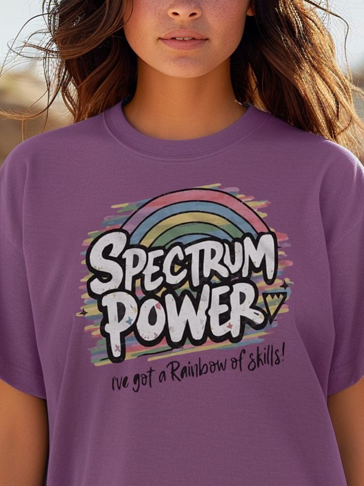 Spectrum Power I've Got A Rainbow of Skills Heavyweight Unisex T-Shirt product image (1)