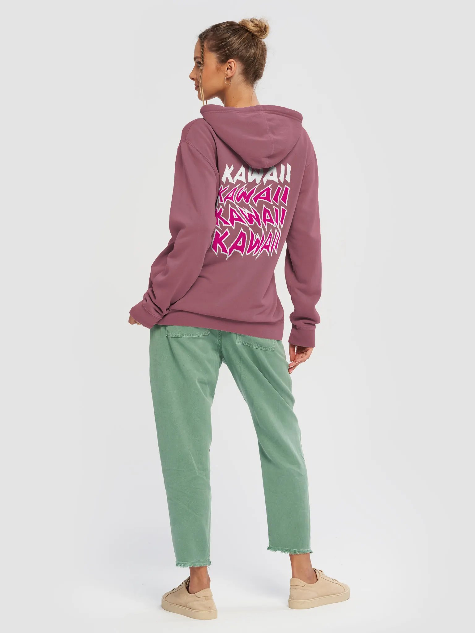 BUIII Kawaii Pink Premium Vintage Hoodie product image (32)