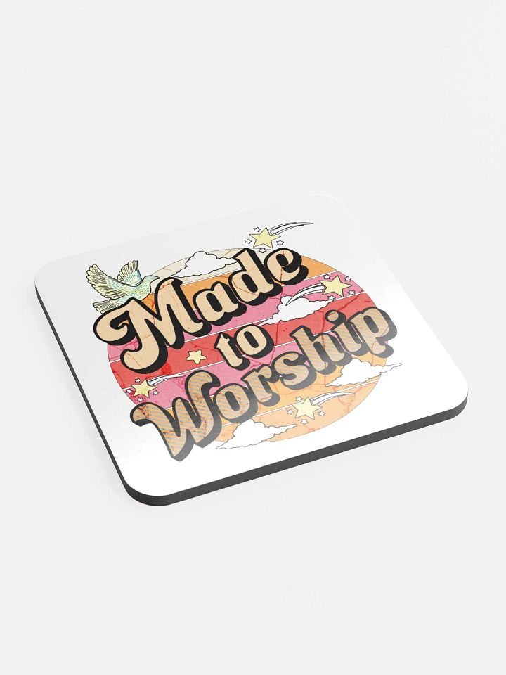 Made To Worship Divine Cork Coaster product image (2)