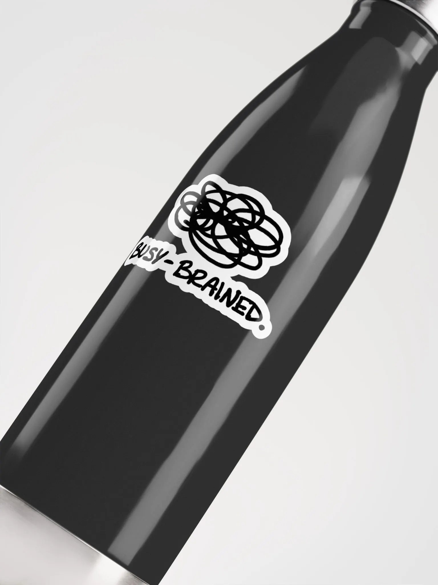 BUSY-BRAINED (bubble design) stainless steel water bottle product image (5)