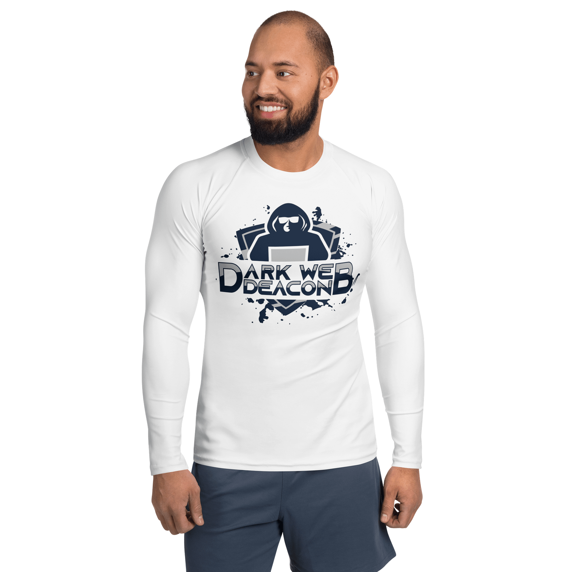 DWD Rash Guard Fitted Shirt - Blue Logo product image (1)