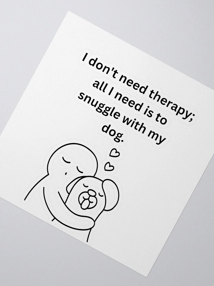Dog Snuggles Kiss Cut Stickers product image (6)