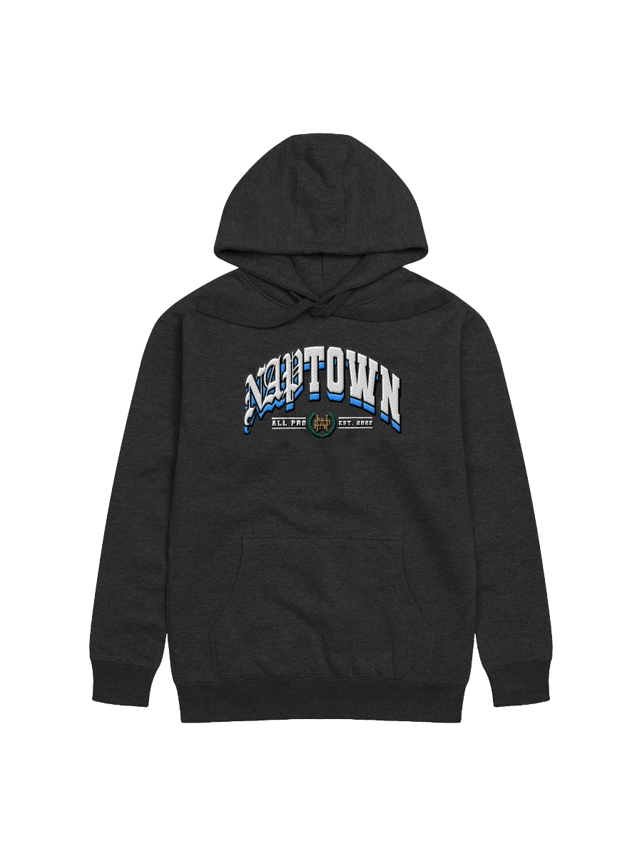 Uni Hoodie - Black (Davis Blue) product image (1)