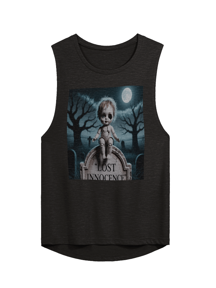 Midnight Veil Designs Women's Black Gothic Flowy Muscle Tank - Lost Innocence - S-2XL product image (1)