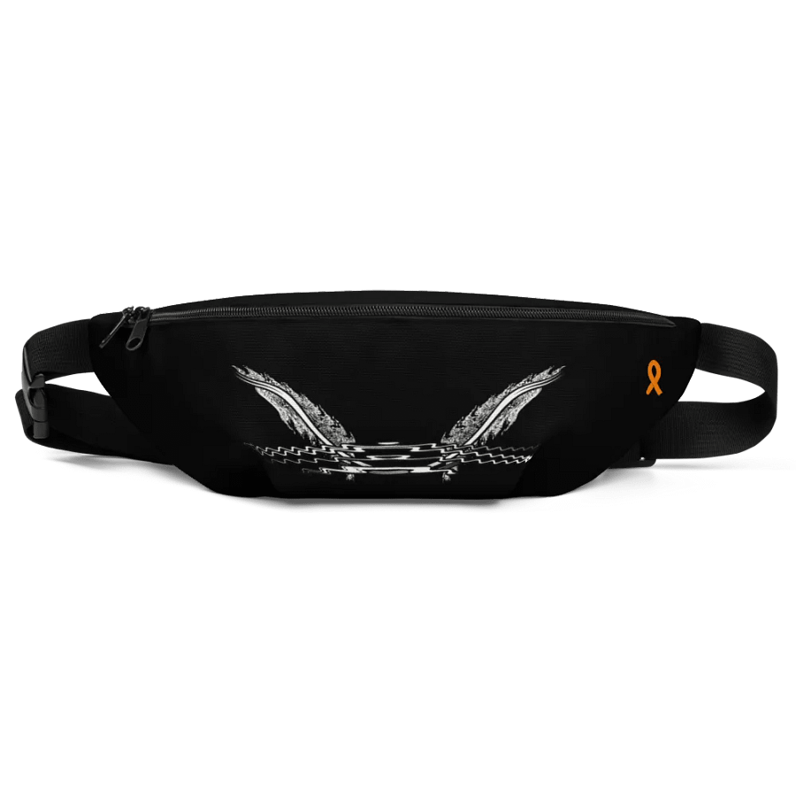 White HApex Gear White Logo Cancer Awareness Orange Ribbon. Black Fanny Pack product image (1)