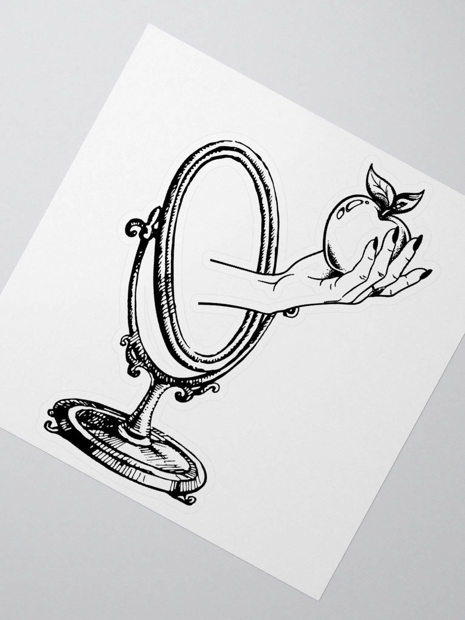 Hand in Mirror 2 Sticker product image (2)