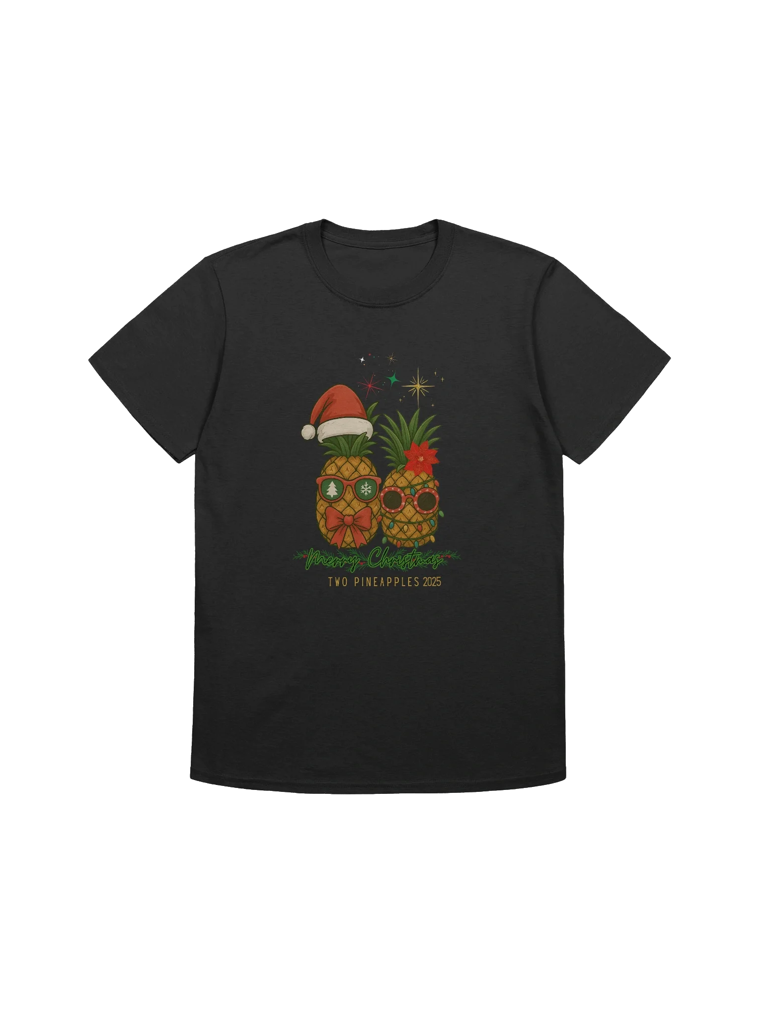 Festive Pineapples Unisex T-Shirt product image (1)