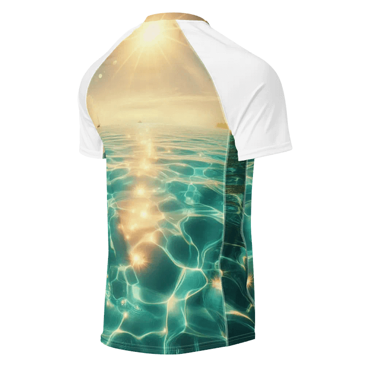Tropical Sunset Men's Rash Guard |Ai Design product image (2)