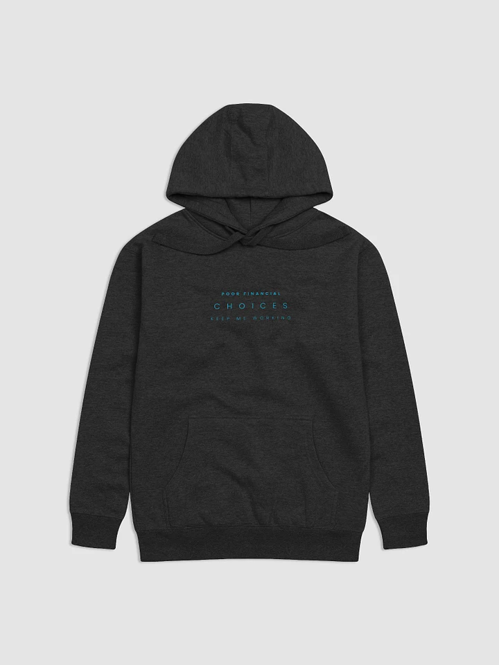 Poor Financial Choices Hoodie - Blue Text product image (1)