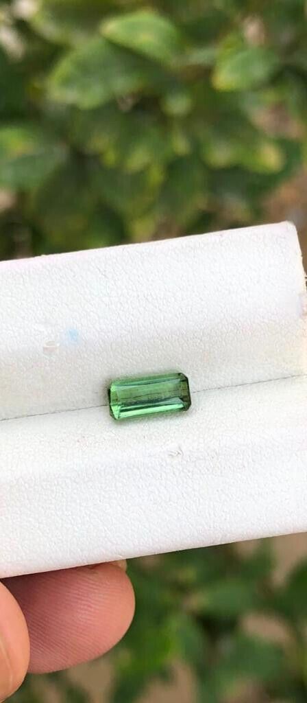 TOURMALINE GREEN COLOR EMERALD CUT FOR RING FATHER'S DAY GIFT, 1.10 CARATS product image (5)