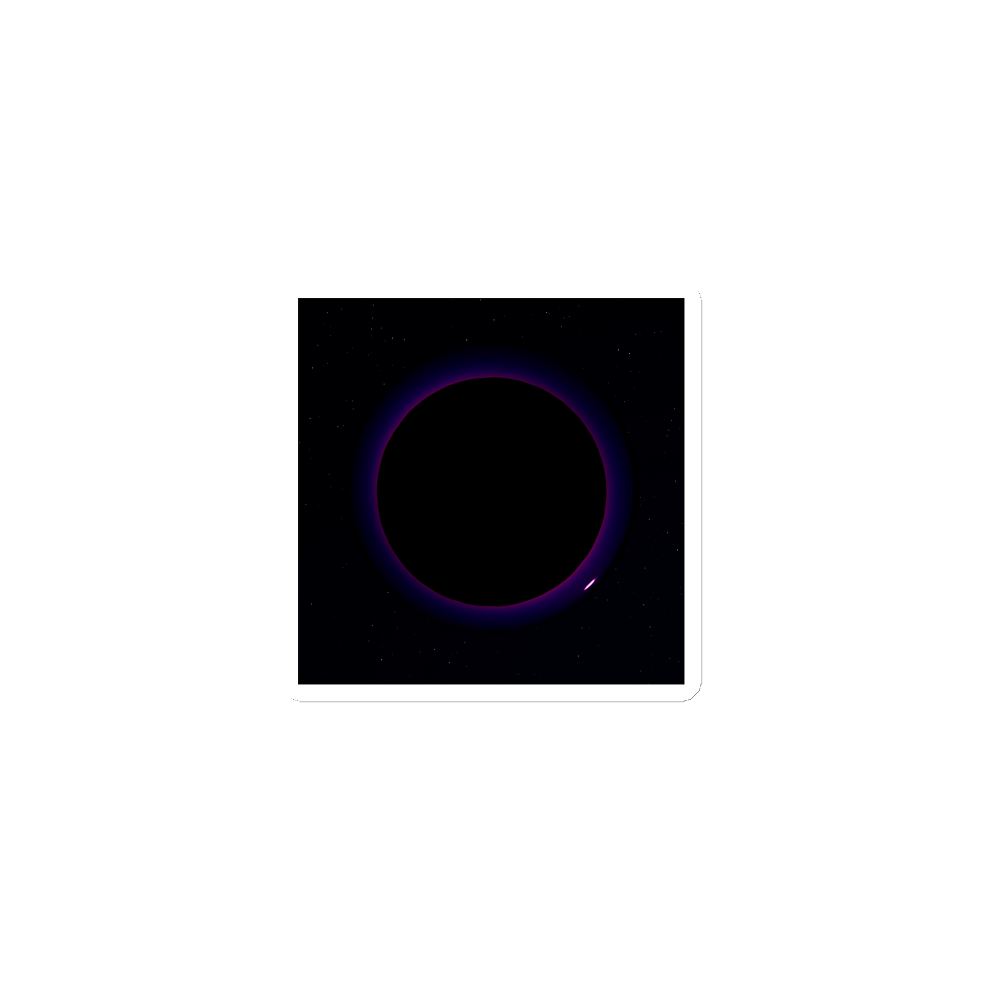 A Black Hole Symphony Die-Cut Magnet product image (1)