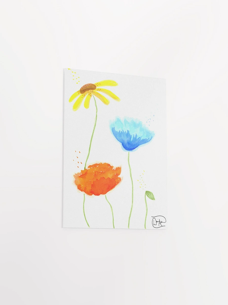 3 Flowers Watercolour Print product image (3)