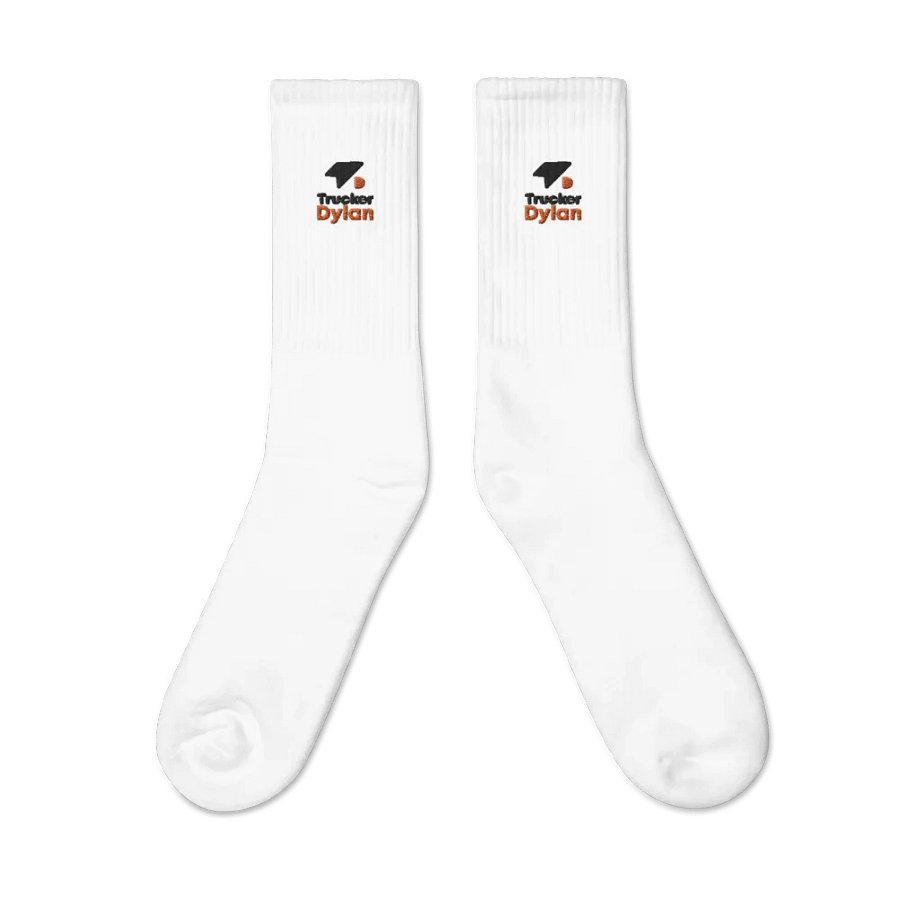 First Edition: TruckerDylan Socks with Logo in Black & Orange product image (2)