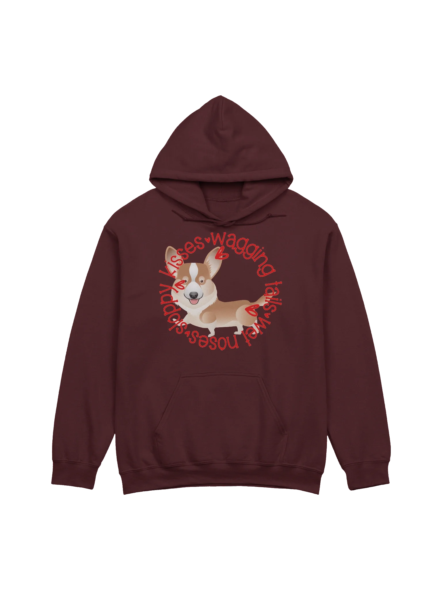 Sloppy Kisses Corgi Hoodie product image (1)