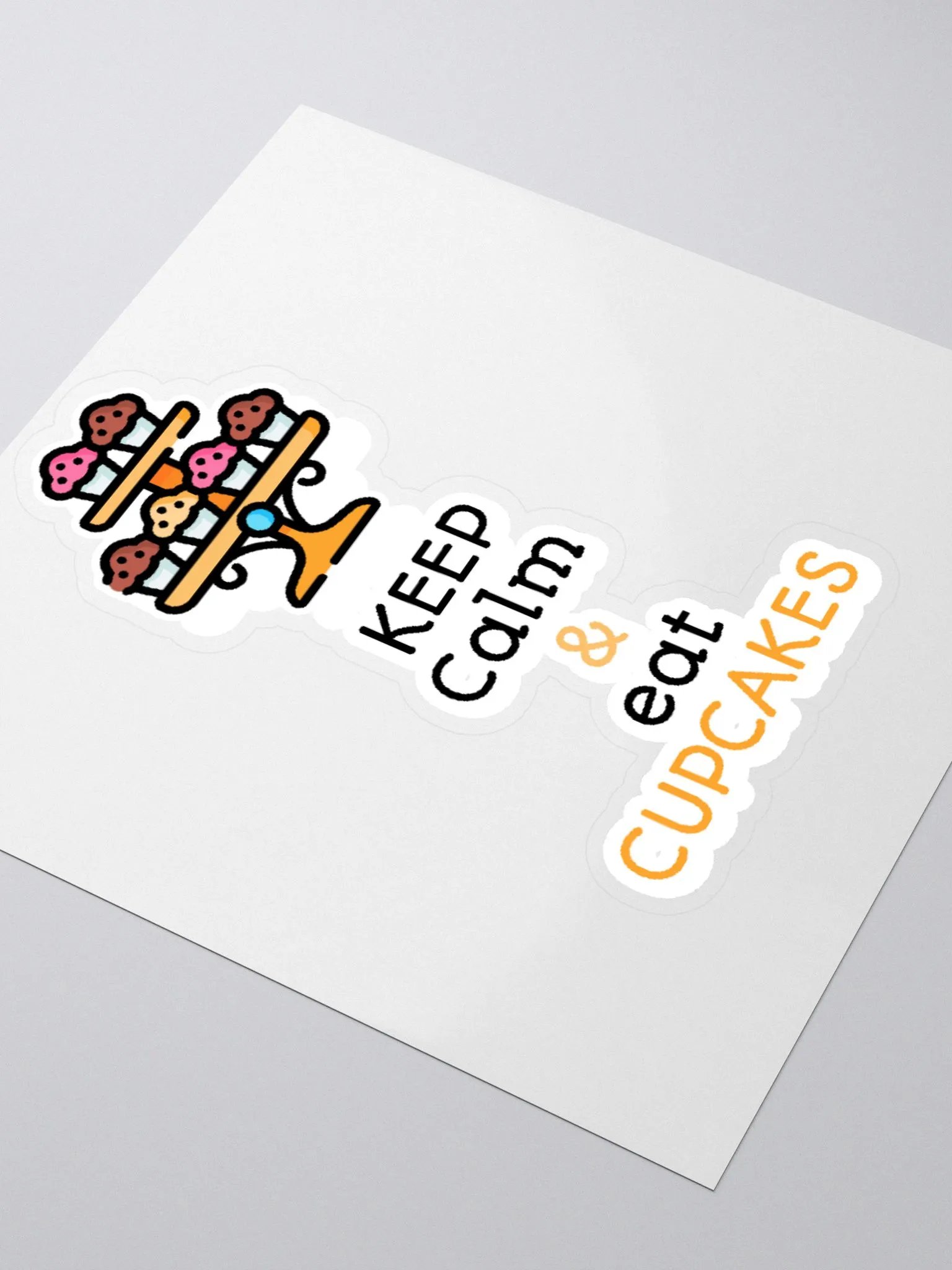 Keep Calm & eat Cupcakes Stickers product image (9)