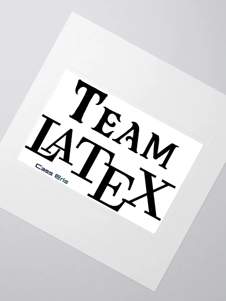 Team LaTeX Vinyl Sticker product image (6)