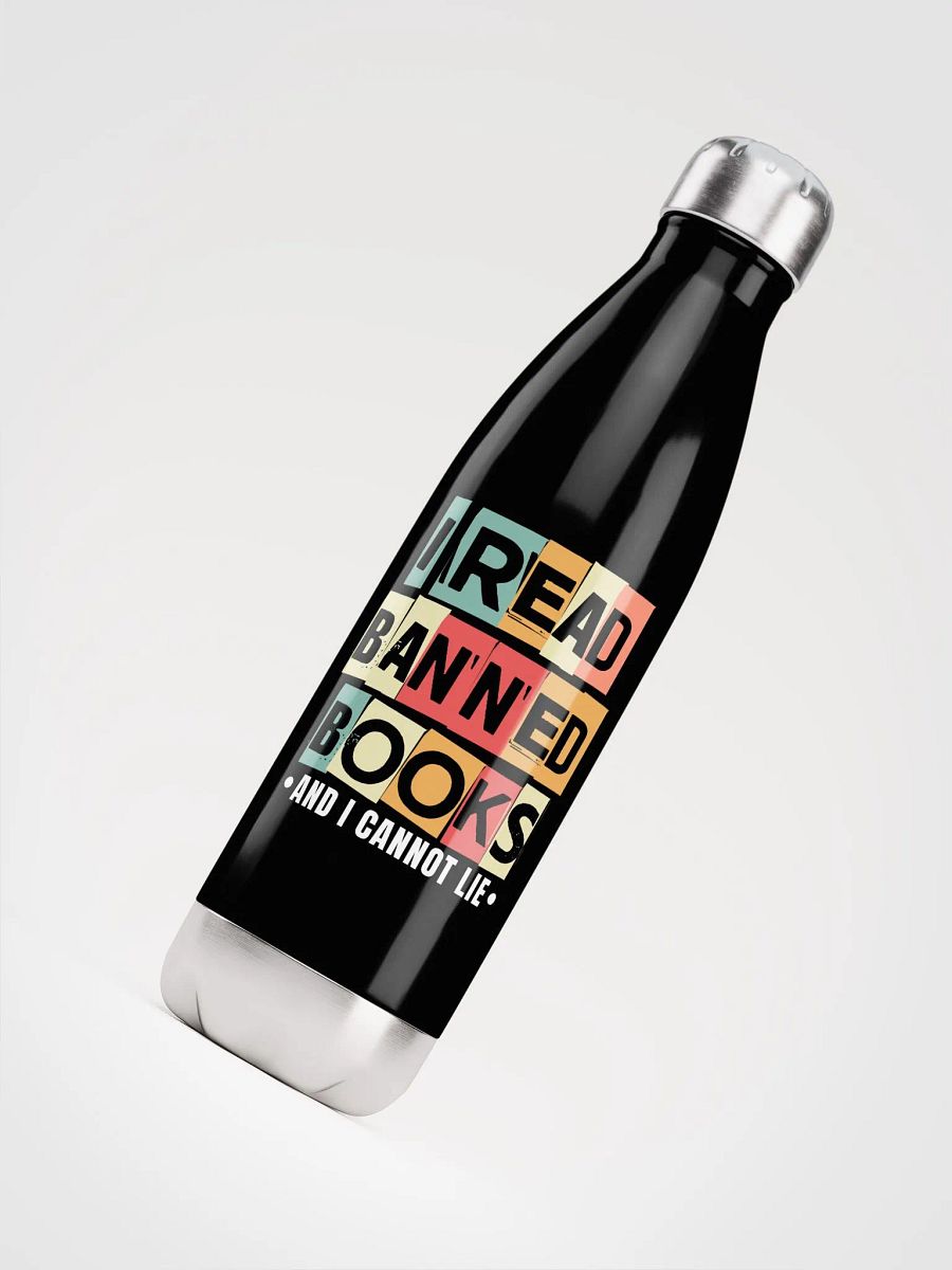 I Read Banned Books Metal Water Bottle product image (4)