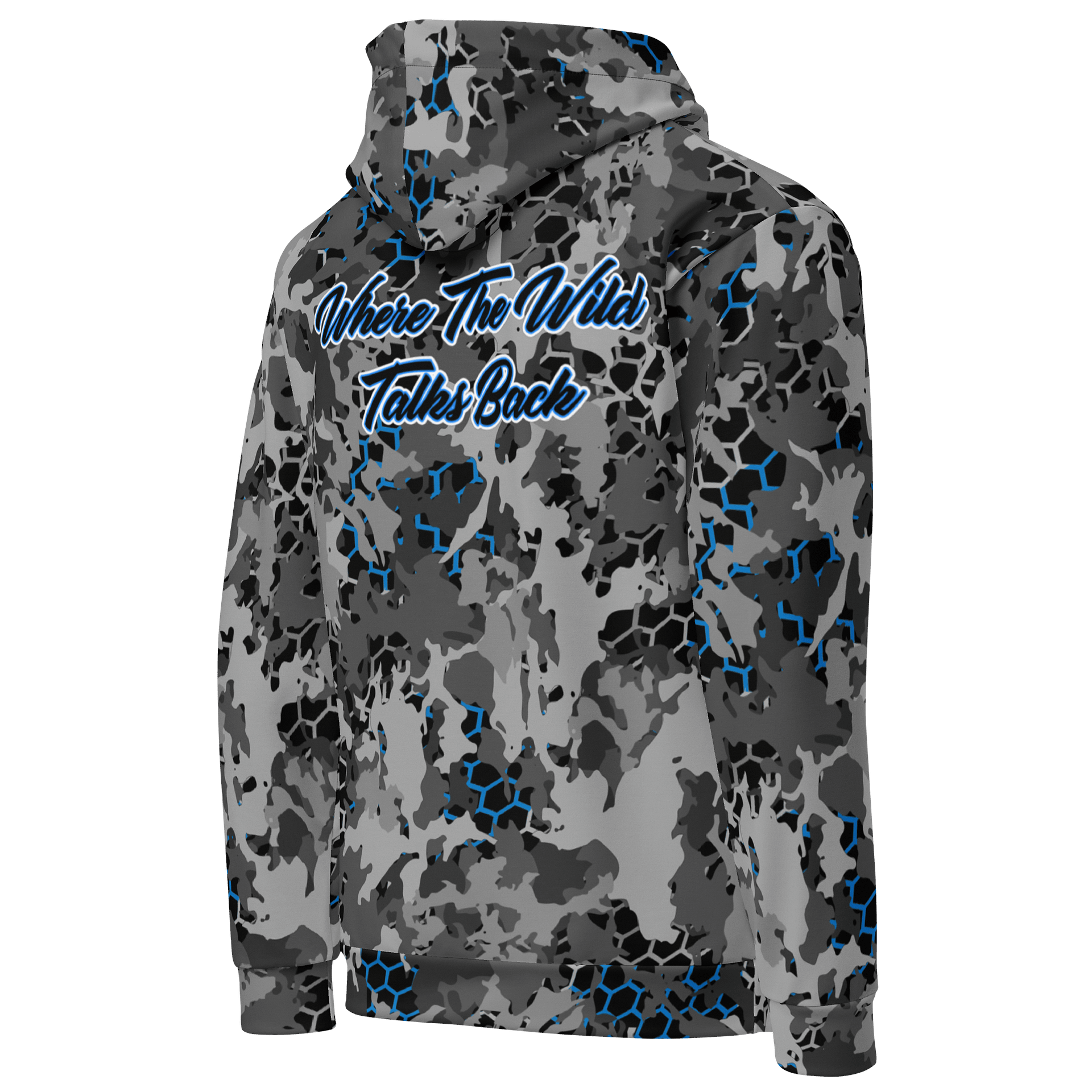 Blue Camo Honeycomb Hoodie product image (5)
