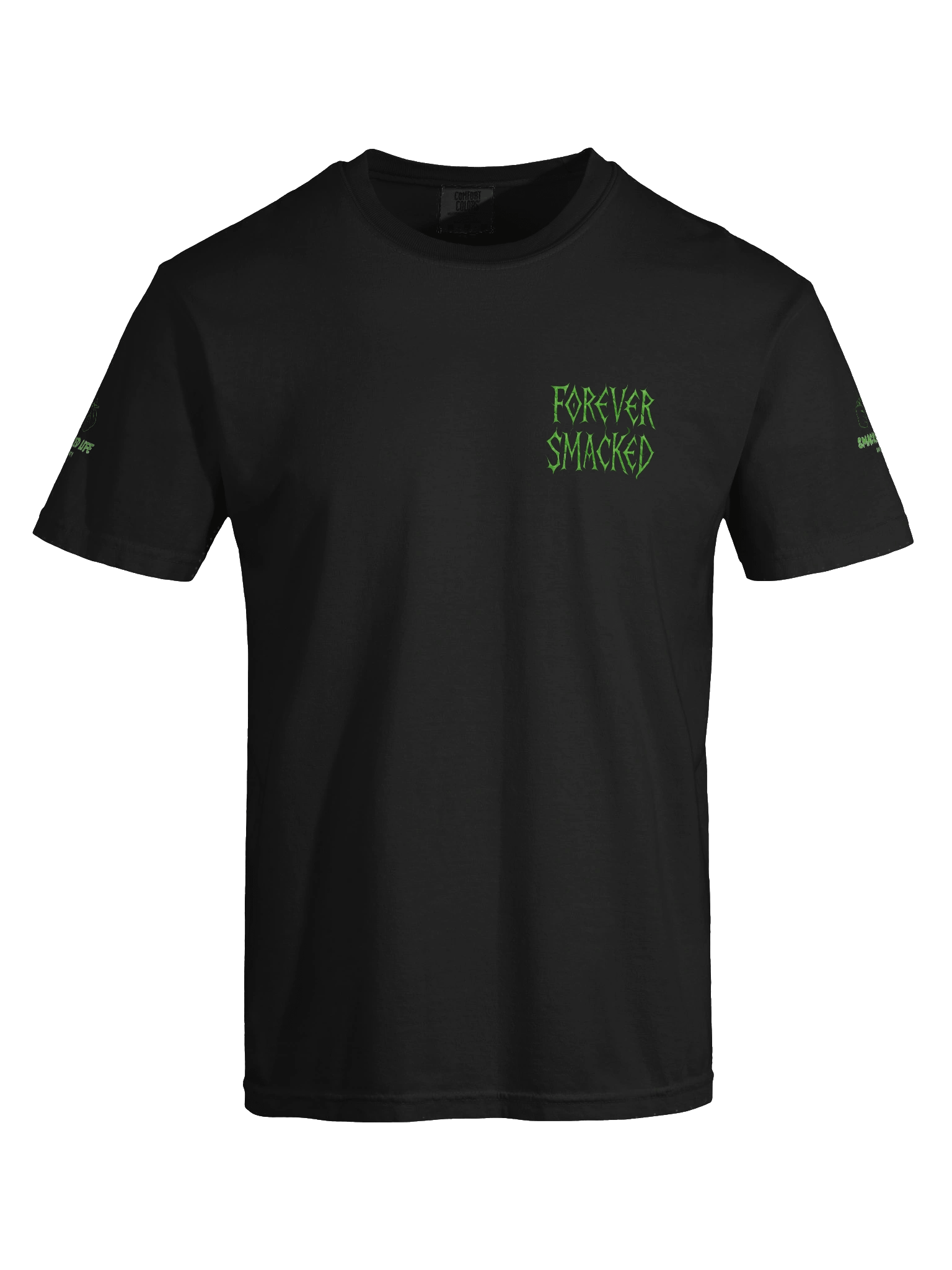 Forever Smacked – Green Flame Skeleton Unisex T-Shirt product image (7)