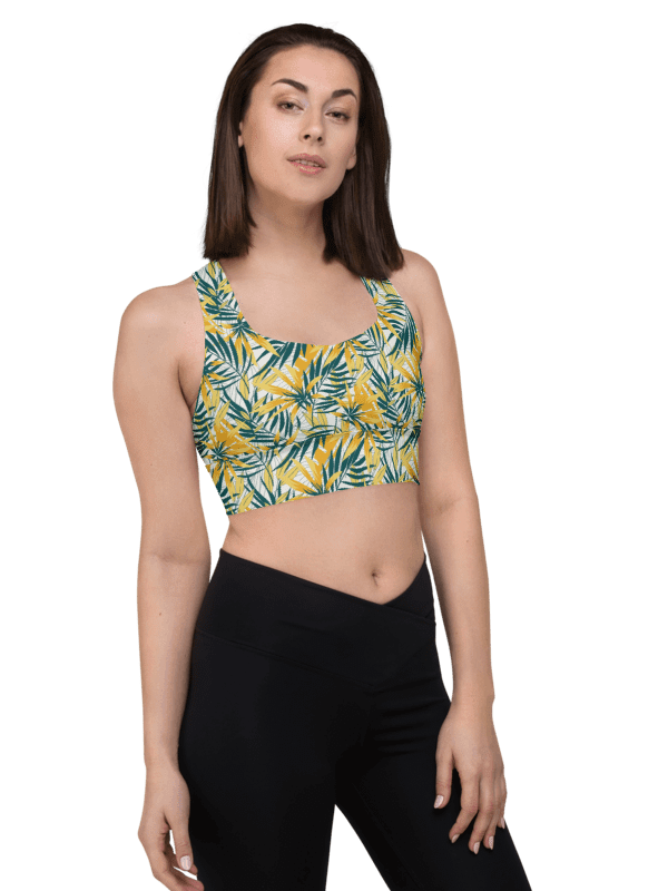 Tropical Summer | Recycled Longline Sports Bra product image (3)
