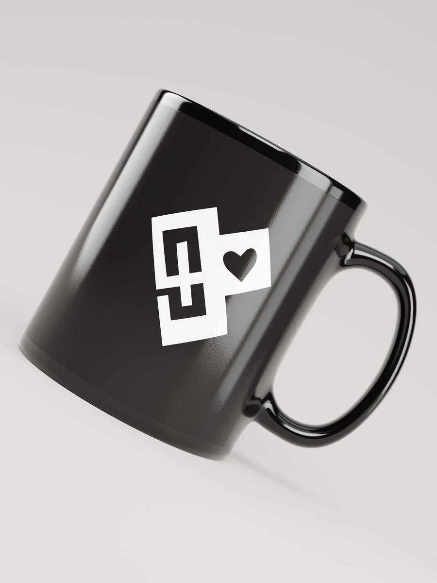 OptimusProcrastinus HeartChip Mug (White on Black) product image (8)
